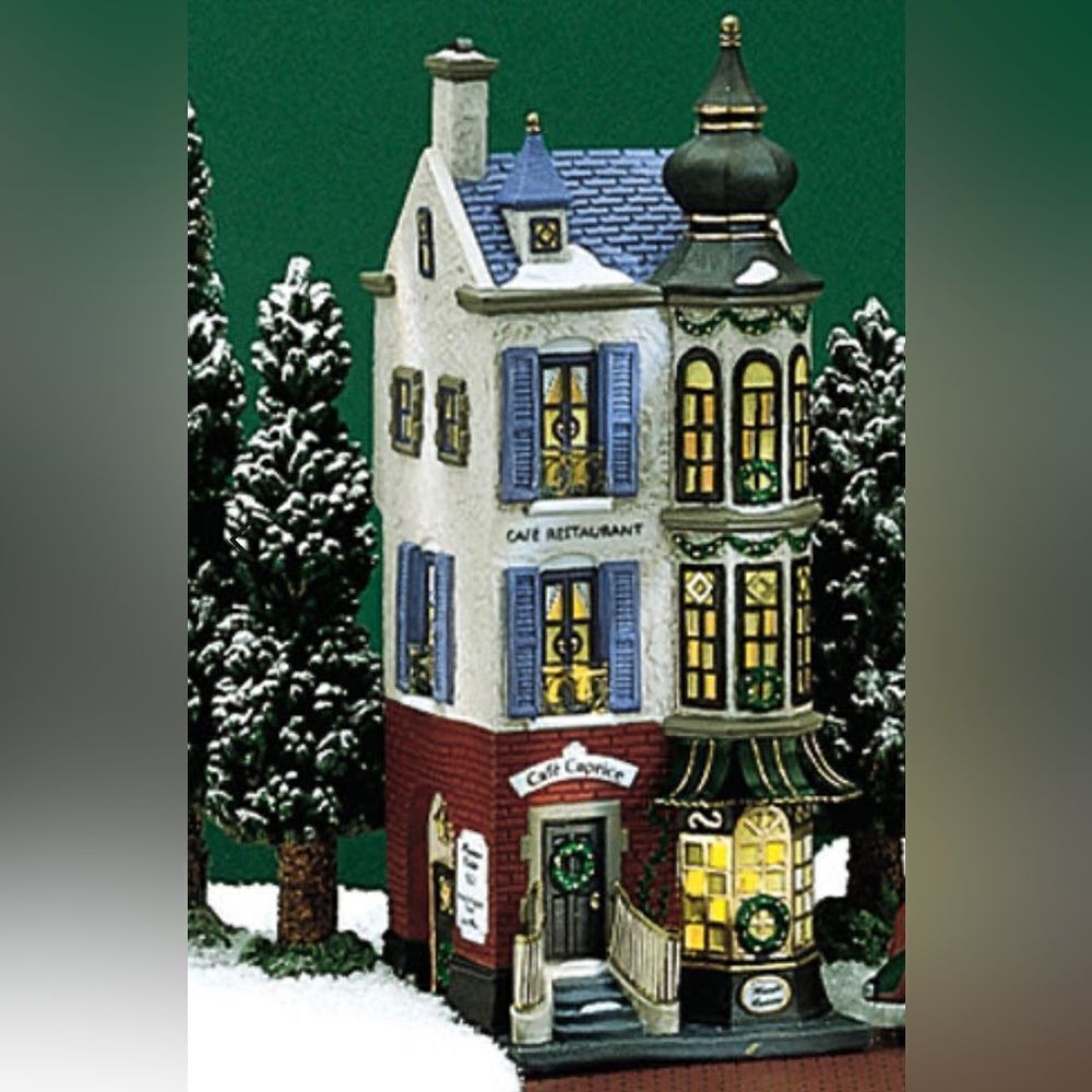 DEPARTMENT 56 CAFE CAPRICE FRENCH RESTAURANT, CHRISTMAS IN THE CITY